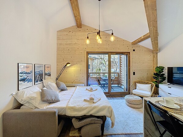 1 chambre, accès au Wi-Fi (inclus), literie fournie