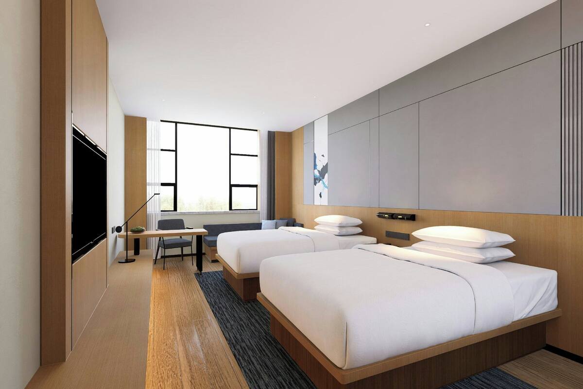 Superior Room, 2 Double Beds, City View