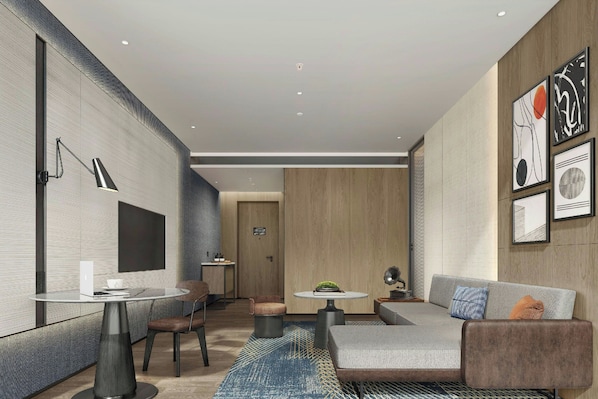 Premium Suite, 1 Bedroom, City View | Living room