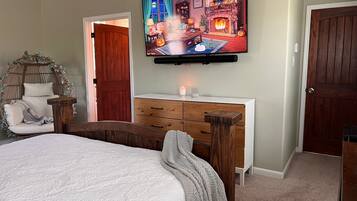 4 slaapkamers, een strijkplank/strijkijzer, wifi, beddengoed