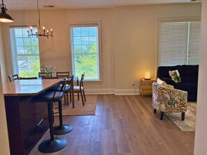 Classic Apartment, 2 Bedrooms | Living area | 55-inch TV with digital channels, streaming services - Well-Equipped 2BR - Greenbay 301 (Evanston)