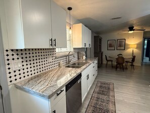 Microwave, oven, stovetop, dishwasher