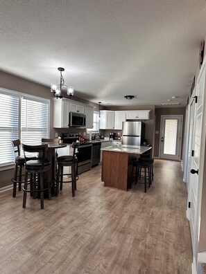 Microwave, oven, stovetop, dishwasher