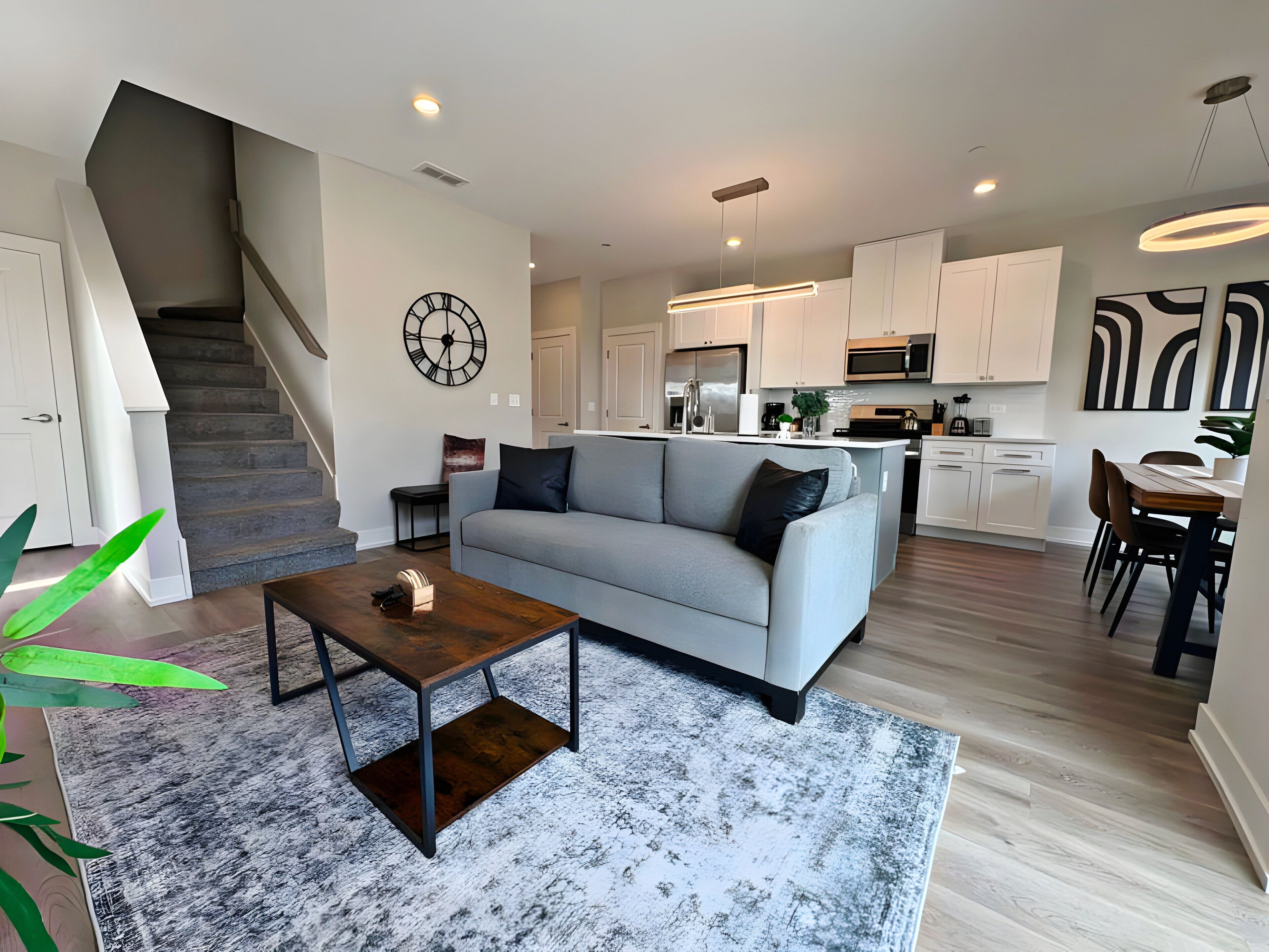 Premier Apartment, Patio, Lake View | Living area | 55-inch TV with digital channels, streaming services