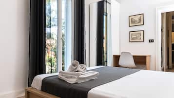 Appartement, balcon, vue ville