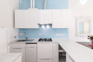 Leilighet, byutsikt | Eget kjøkken