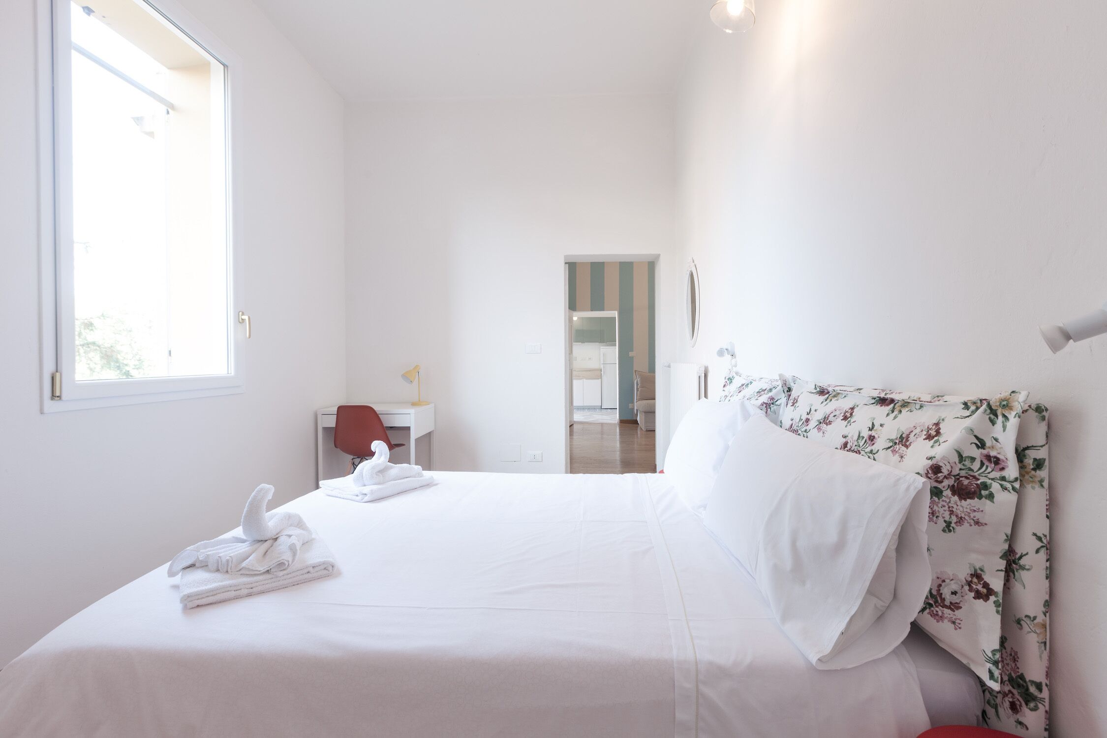 Appartement, balcon, vue ville