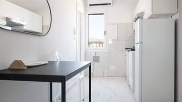 Apartemen, pemandangan kota | Dapur pribadi