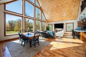 Smart TV, video games, table football, ping pong