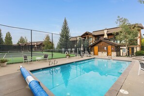 A heated pool