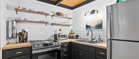 Microwave, oven, stovetop