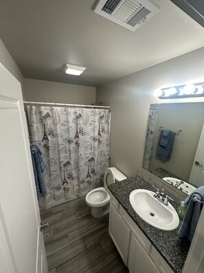 Towels, soap, toilet paper