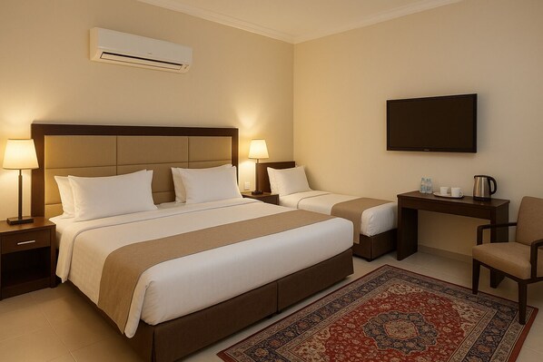 Iron/ironing board, WiFi, bed sheets