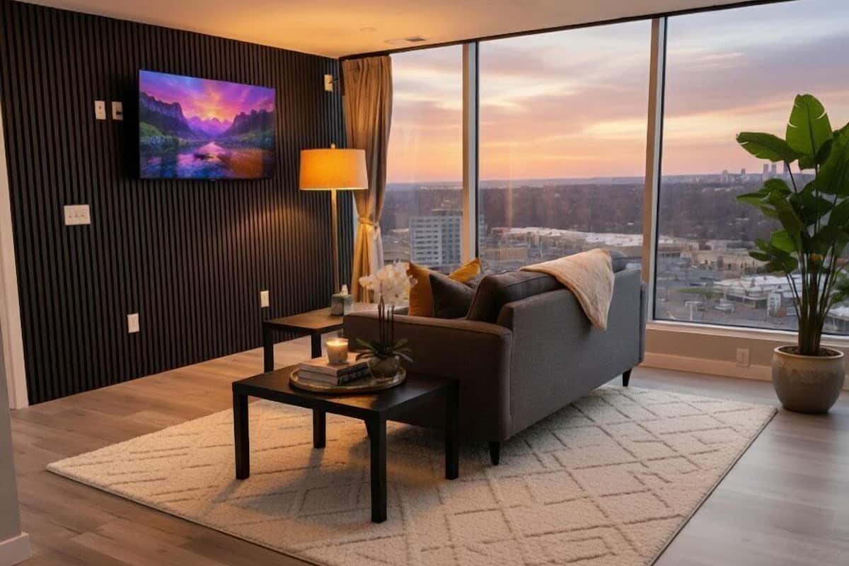 50-inch TV with digital channels, streaming services