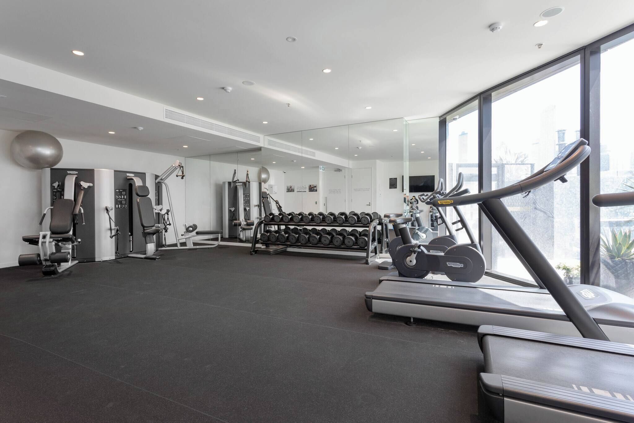 Apartemen, 2 kamar tidur, pemandangan kota | Studio fitness