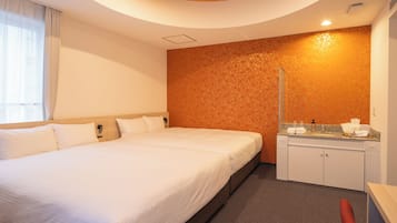 デラックス ツインルーム 禁煙 | WiFi (無料)、ベッドシーツ
