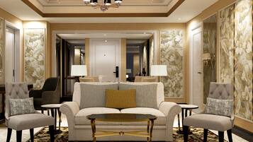 Kamar Keluarga, pemandangan kota | Seprai premium, bantalan ekstra lembut, dan isi minibar gratis