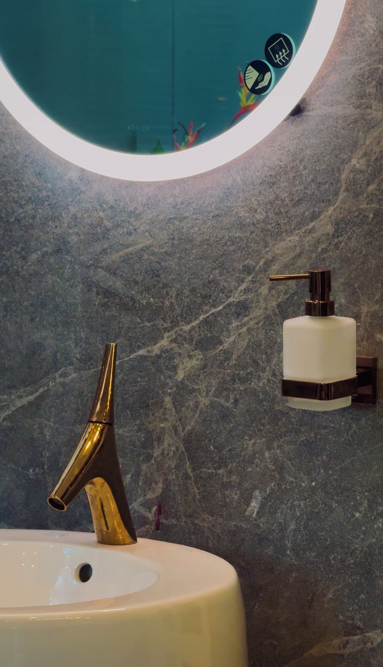 Shower, towels, soap