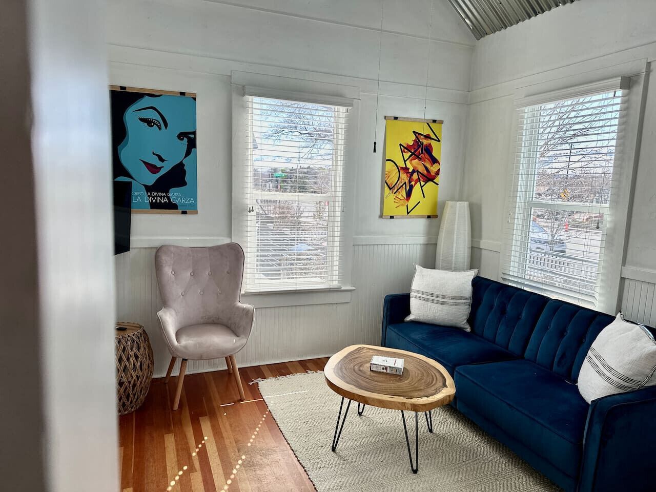 Een televisie en boeken