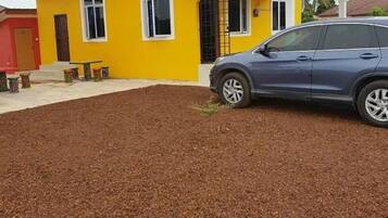 Desk, laptop workspace, free WiFi