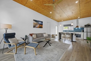 Villa, Balcony, Garden View | Living area