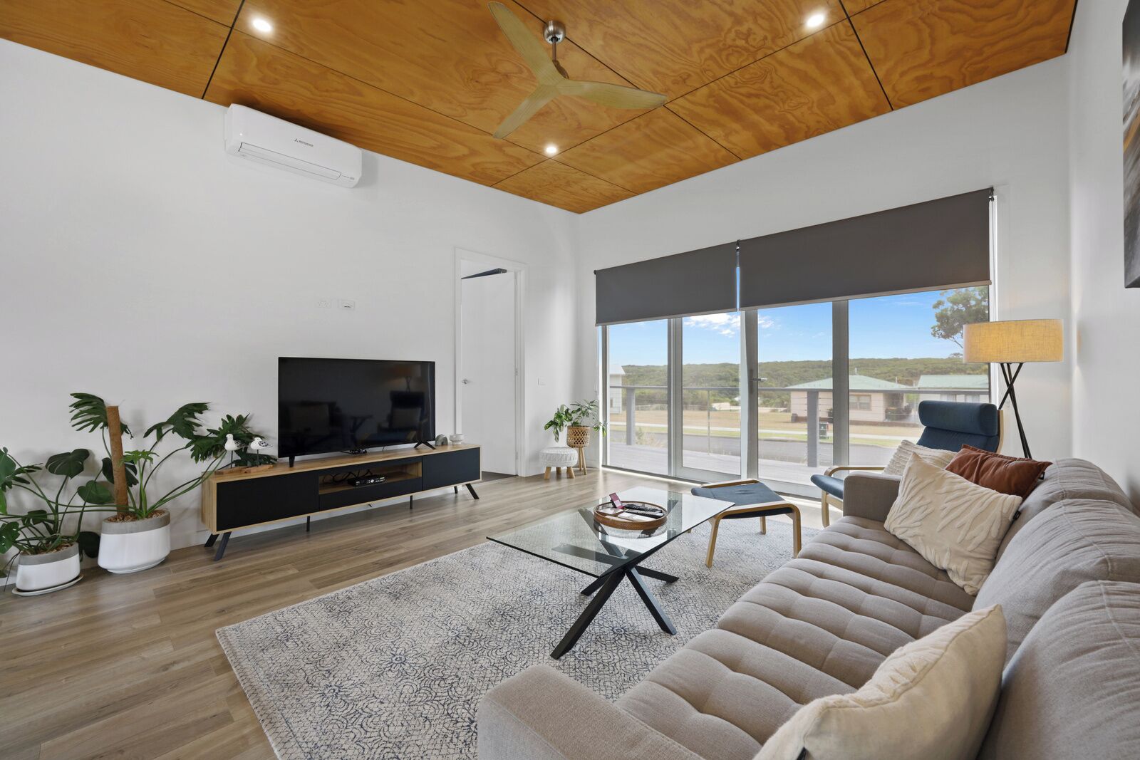 Villa, Balcony, Garden View | Living area | 55-inch Smart TV with cable channels, Netflix, streaming services