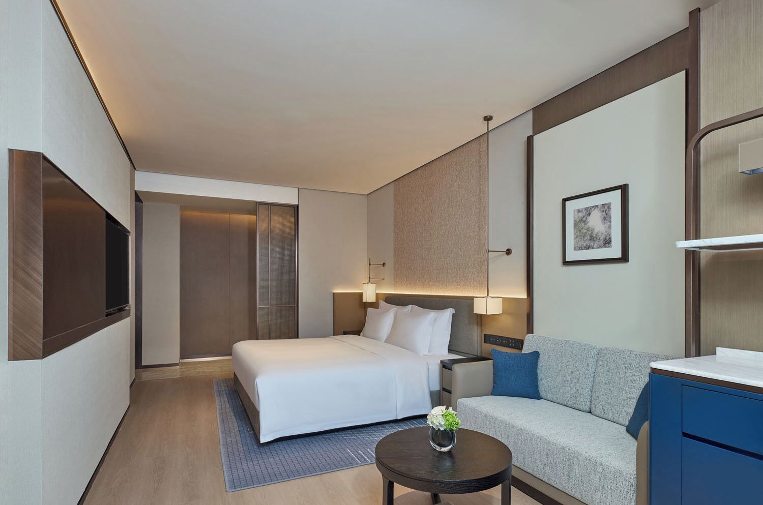 Couette en duvet, minibar, coffre-fort, bureau