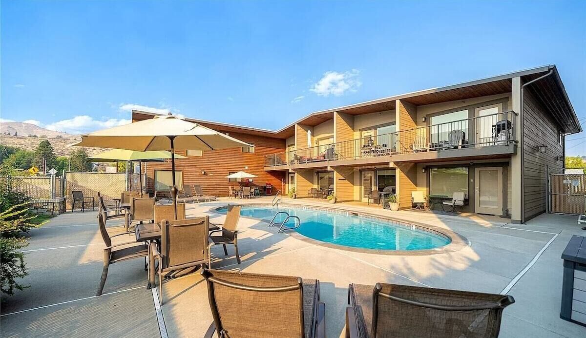 A heated pool