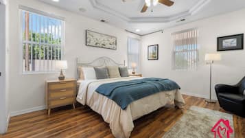 4 bedrooms, iron/ironing board, travel crib, WiFi