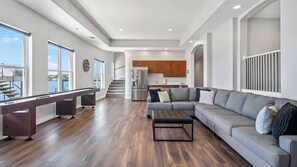 Smart TV, ping pong, offices, computer monitors