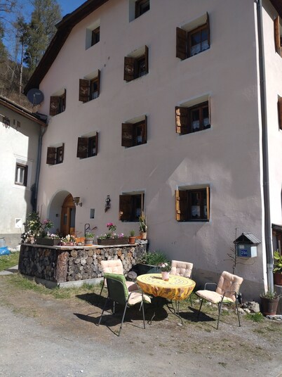 Cozy apartment in a historic farmhouse.