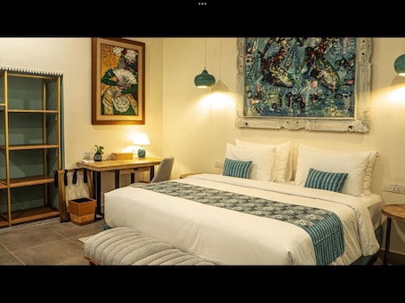 华丽双人房, 海景 | 办公桌、笔记本电脑工作区、免费 WiFi