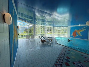 Indoor pool, a heated pool