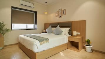 Kahden hengen superior-huone | Työpöytä, ilmainen Wi-Fi, vuodevaatteet