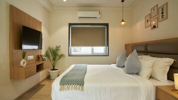 Superior tweepersoonskamer | Een bureau, gratis wifi, beddengoed