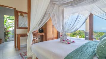 Villa Deluxe, vista al mar | Caja de seguridad en la habitación, escritorio y wifi gratis