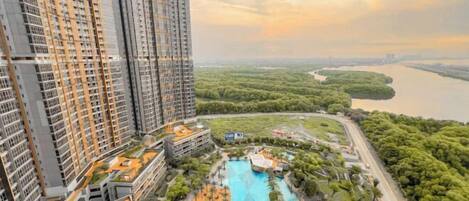 Pemandangan dari properti