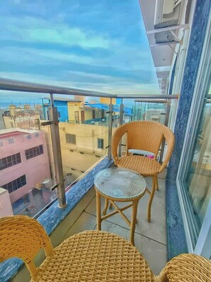 Superior Double Room, Partial Sea View | In-room safe, desk, laptop workspace, free WiFi