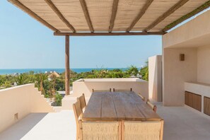 Exclusive Condo, 2 Bedrooms, Bay View | Terrace/patio - Punta Morelos (Brisas de Zicatela)