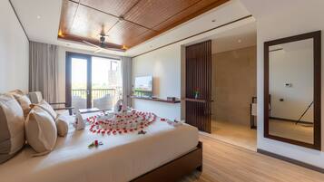 Premier Room, Pool View | Pillowtop beds, minibar, in-room safe, blackout drapes