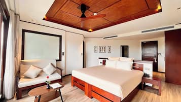 Grand Room, Pool View | Pillowtop beds, minibar, in-room safe, blackout drapes
