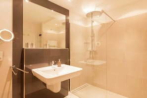 Shower, hair dryer