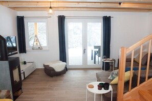 Fernseher, Kamin