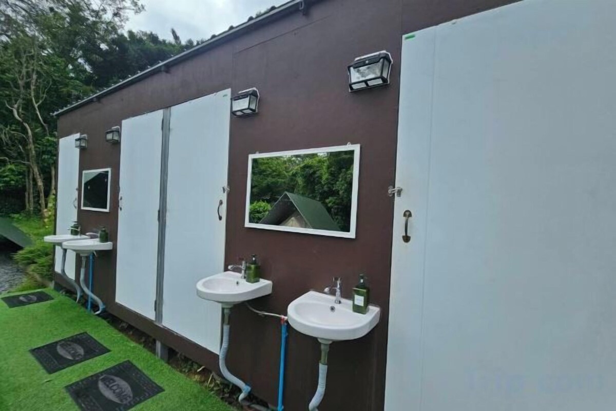 Tent With Fan And Shared Bathroom