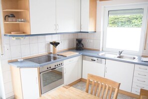 Fridge, oven, stovetop, dishwasher