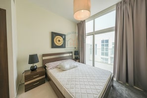 Blackout drapes, iron/ironing board, free WiFi