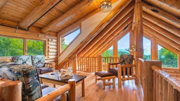 Smart TV, fireplace, video games, books