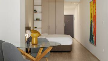 Apartment, 1 Double Bed with Sofa bed | Living area | 40-inch Smart TV with digital channels