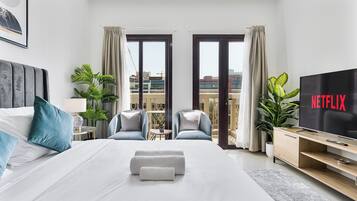 1 bedroom, in-room safe, iron/ironing board, internet