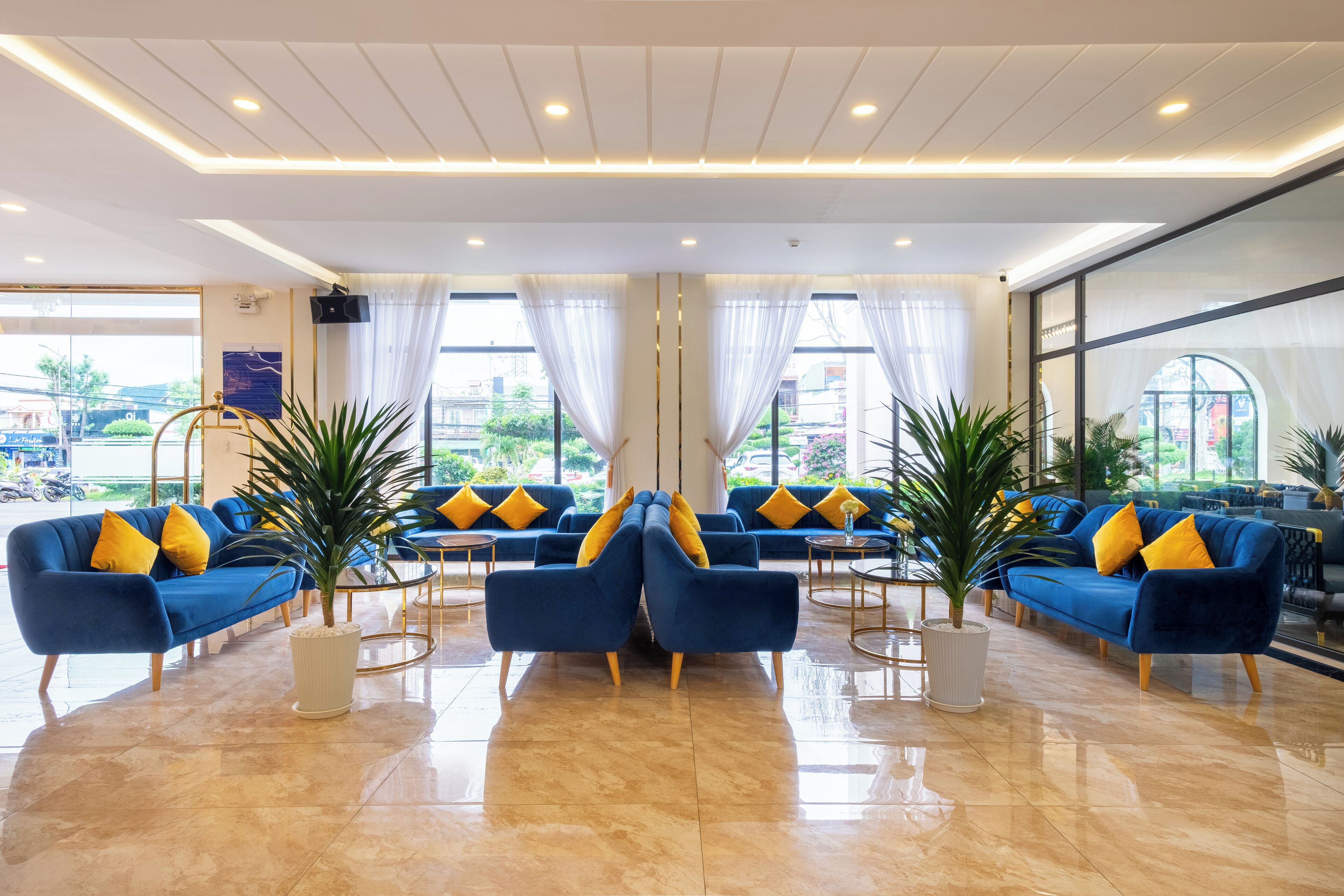 Sitteområde i lobbyen